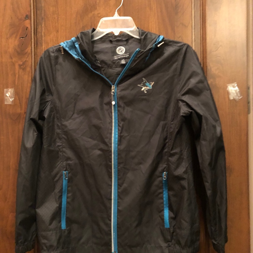 New San Jose Sharks rain jacket